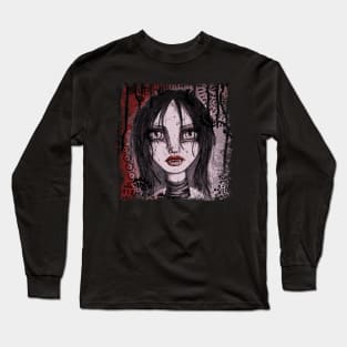 Vampire at My Door (Color Version) Long Sleeve T-Shirt